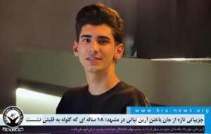 جزییاتی تازه از جان باختن آرین نباتی